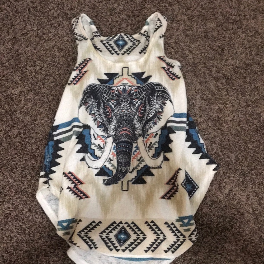 Cute elephant tank top